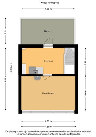 Floorplan - Amsteldiep 20, 8223 XL Lelystad